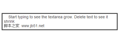jQuery实现可自动随着内容的增加自动伸缩的弹性文本框效果