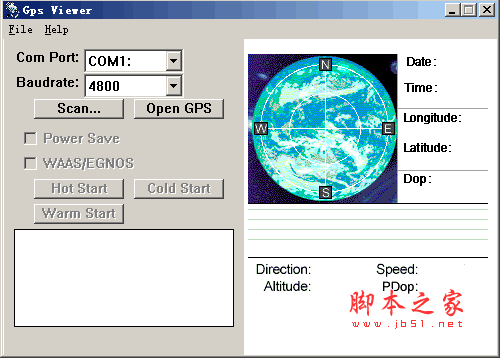 GpsViewer(串口搜索查看卫星图) PC/PPC v1.5 安装版