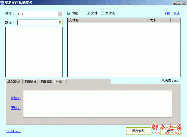 双龙文件批量改名工具 1.1.0 中文绿色免费版 文件批量改名提取分类