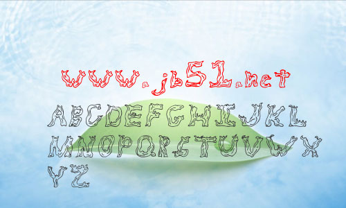 fire wood字体 英文字体 卡通可爱字体