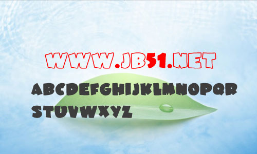 junebug字体 英文字体 卡通可爱字体