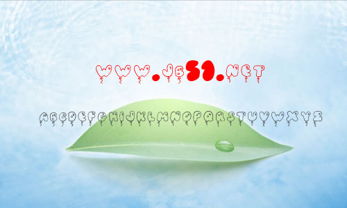 ji balloon caps字体 英文字体 卡通可爱字体