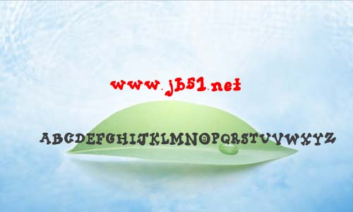 thick chocolate字体 英文字体 卡通可爱字体