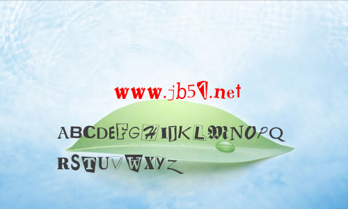 ransom note字体 英文字体 卡通可爱字体