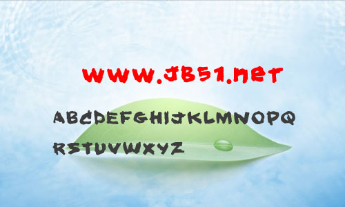 hold your breath字体 英文字体 卡通可爱字体