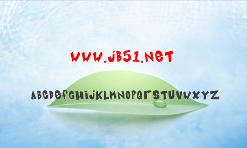 blue card字体 英文字体 卡通可爱字体