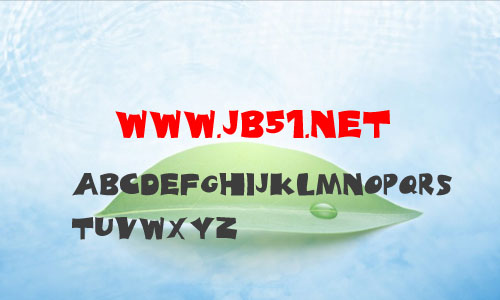 blades字体 英文字体 卡通可爱字体