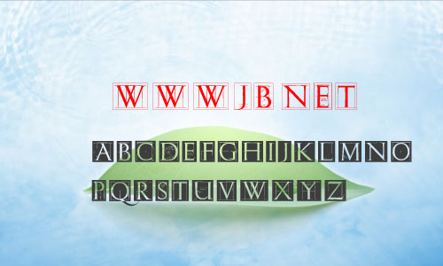 ErikGCaps字体 英文字体 框内字体