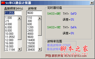 51串口通信计算器软件 v1.1 中文绿色免费版