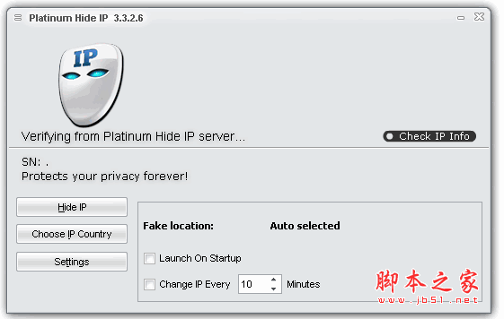 Platinum HideIP IP地址隐藏软件 v3.3.2.6 英文绿色免费特别版