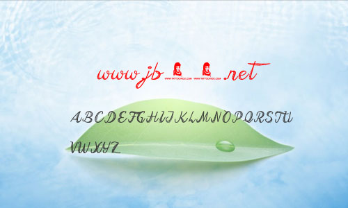 Falling Rain字体 英文字体 卡通可爱字体