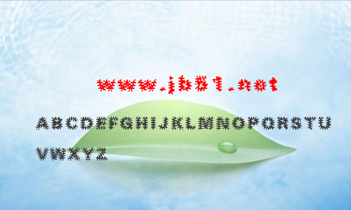 Inkblots字体 雪花英文字体