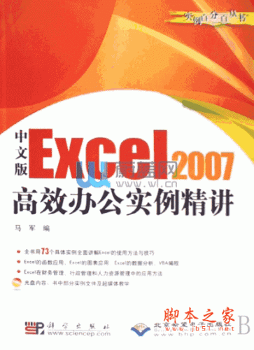 中文版Excel2007 高效办公实例精讲 (马军) pdf扫描版