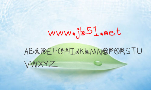 Virginia字体 卡通星星英文字体