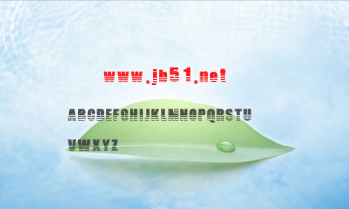 The American字体 水波斑点英文字体