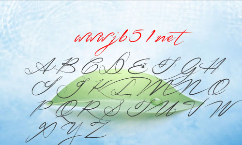 Signarita Zhai字体 笔写钢笔线条英文字体