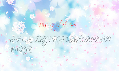 Delicious字体 艺术花纹英文字体