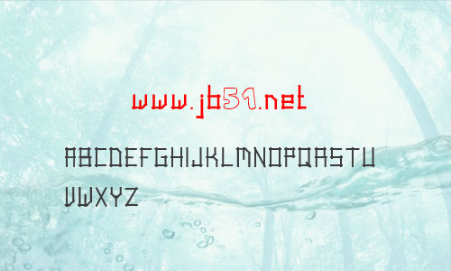 Linear Script字体 个性火柴机械英文字体