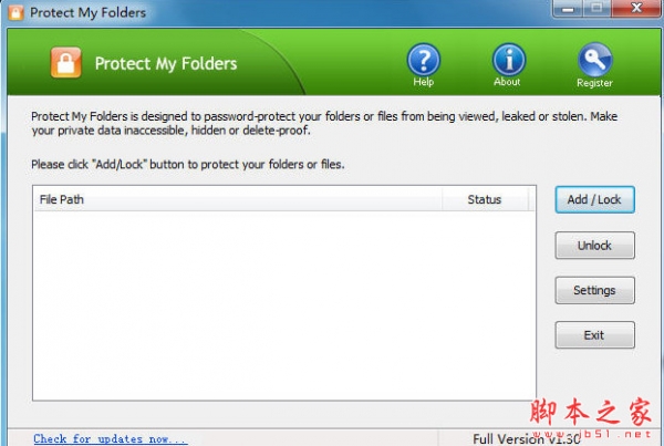 文件夹加密隐藏工具(Protect My Folders) v1.30 英文安装注册版