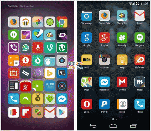 Morena Flat Icon Pack(桌面常用图标包) for android v2.0.2 安卓版
