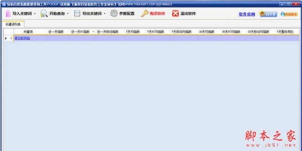 易佰百度指数批量查询工具 v1.7.6.1 绿色版