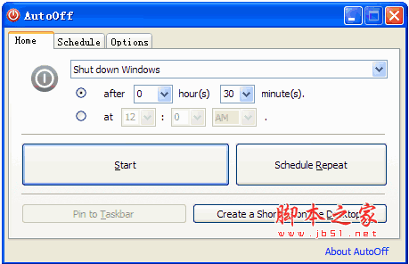 定时关机软件(AutoOff) v4.24 多语中文绿色版