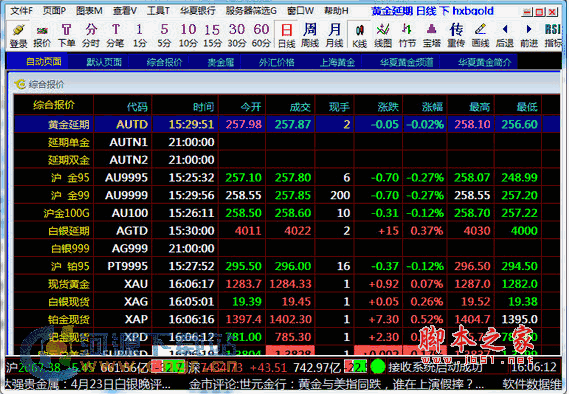 华夏银行贵金属行情系统 v166 官方安装版