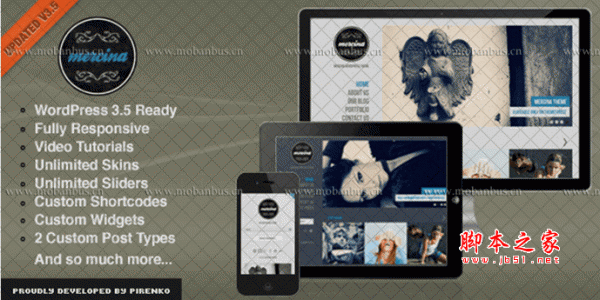 wordpress主题 Mercina v1.0
