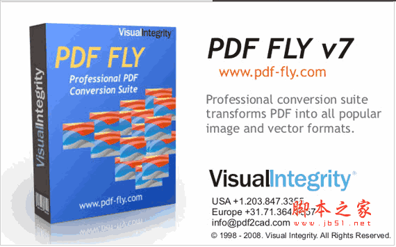 (PDF FLY )PDF转CAD文件工具 V7.1 英文安装特别版