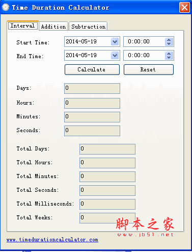 Time Duration Calculator(时间计算器) v1.0 绿色版 