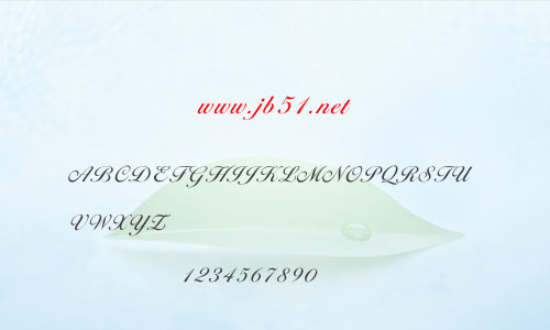 Cotillion字体 连笔英文字体