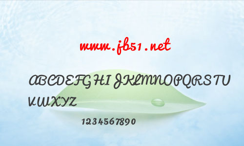Pacifico字体 书写连笔效果英文字体