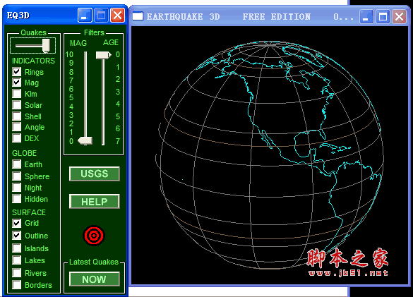 EQuake3D(地震信息浏览) v4.0.2.8 绿色免费版