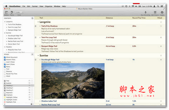 (日常工作记录软件)Omnioutliner pro 4 Mac版 英文版 