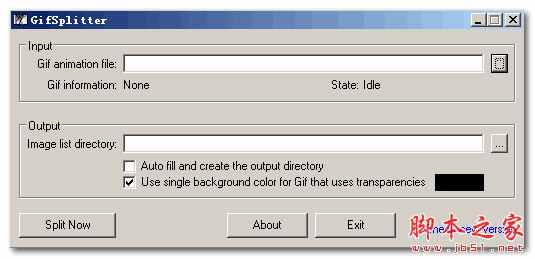 GIF动画提取图片(GifSplitter) v2.00 英文绿色版
