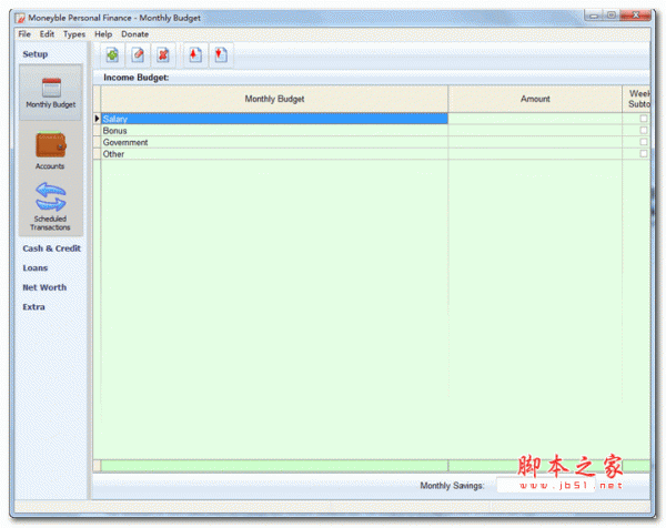 Moneyble(财务管理软件) v3.3.58 英文绿色版