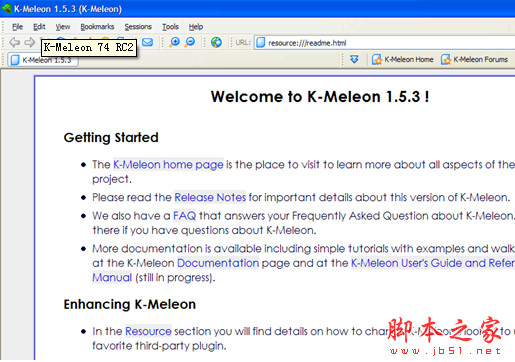 K-MeleonCCF 74 RC2 多国语言中文安装版 采用Gecko引擎的浏览器