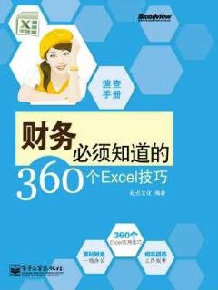 财务必须知道的360个Excel技巧 PDF扫描版[93MB]