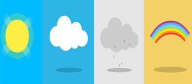 纯CSS3实现天气动画图标特效源码