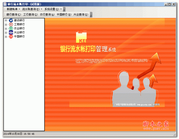 银行流水打印软件特别版(银行流水账单软件)V2014 XP专版