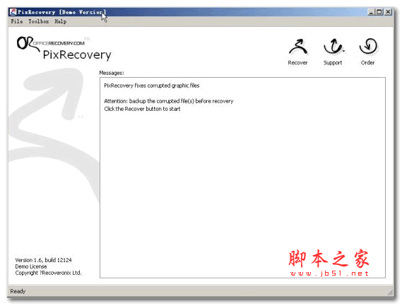 PixRecovery(修复损坏的图片) v1.6.12124 官方英文安装版