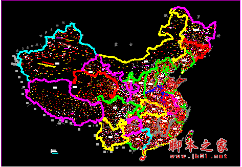 中国地图CAD版 完整版