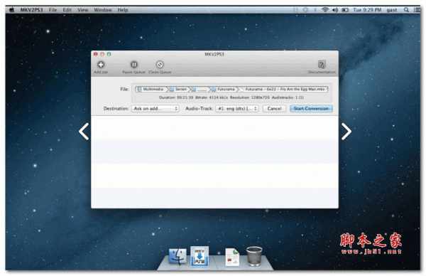 视频格式转换MKV2PS3 for Mac 1.2.3 苹果狄电脑官方版