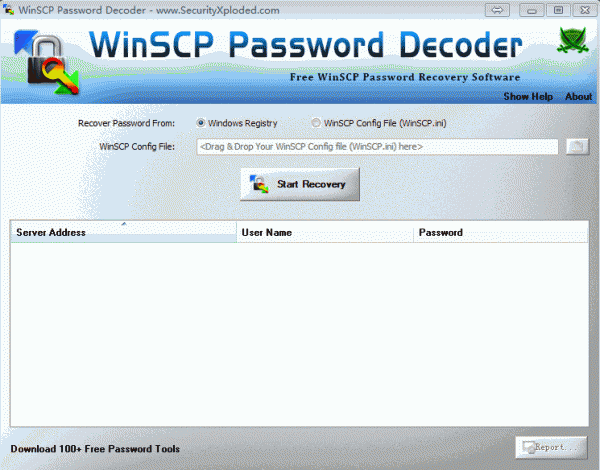 WinSCP Password Decoder 1.0 破解WinSCP密码 绿色版 