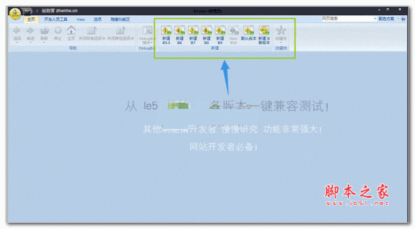 网站浏览器兼容一键测试(网站浏览器兼容性测试) V2015.6.24 中文免费绿色版
