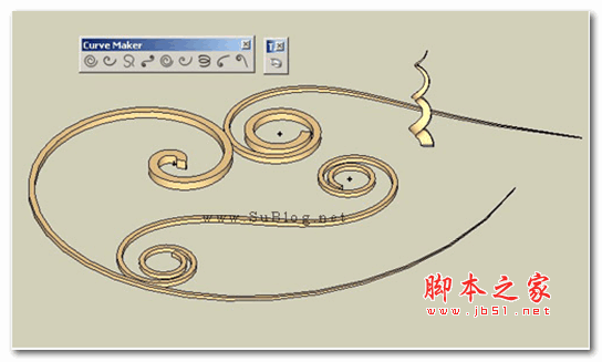 sketchup铁艺曲线制作插件(CurveMaker) v1.6.1 官方最新版