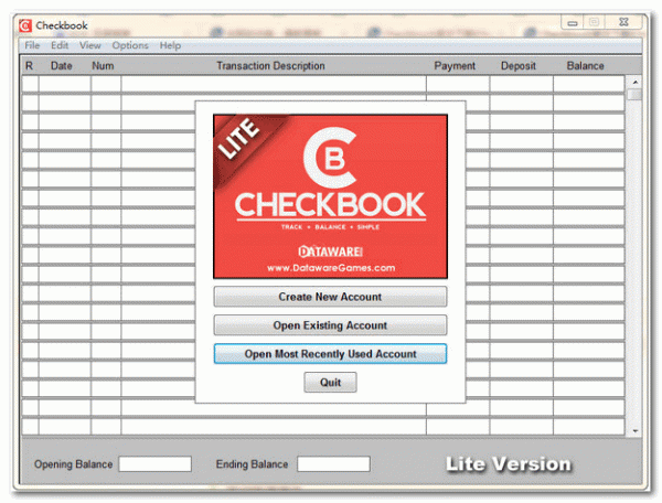 Checkbook(个人财务管理软件) v7.0.2 免费安装版