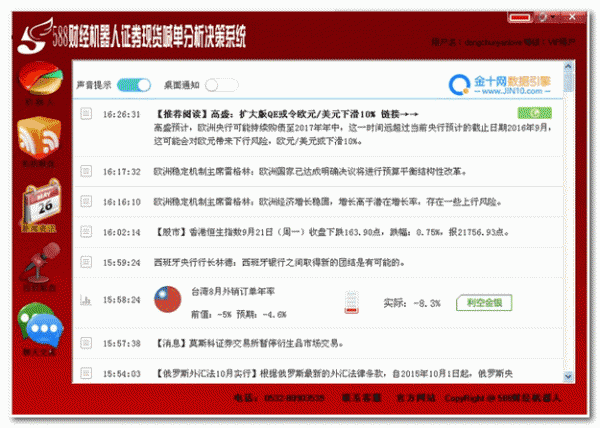 588财经机器人证券现货喊单分析决策系统 v1.3.3.2 官方免费安装版