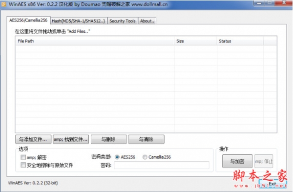 WinAES(加密解密工具) v0.2.2 汉化破解绿色版