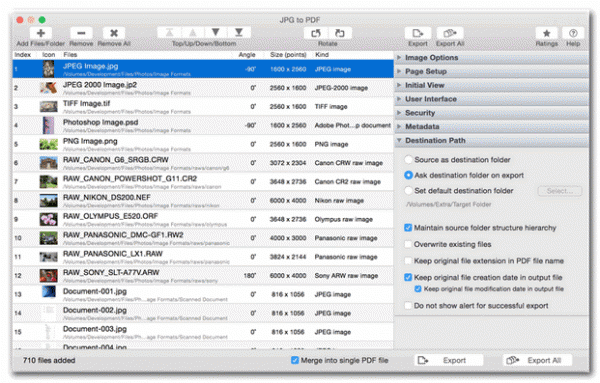 JPG to PDF For Mac (图片转pdf文件转换器) v4.0 苹果电脑版